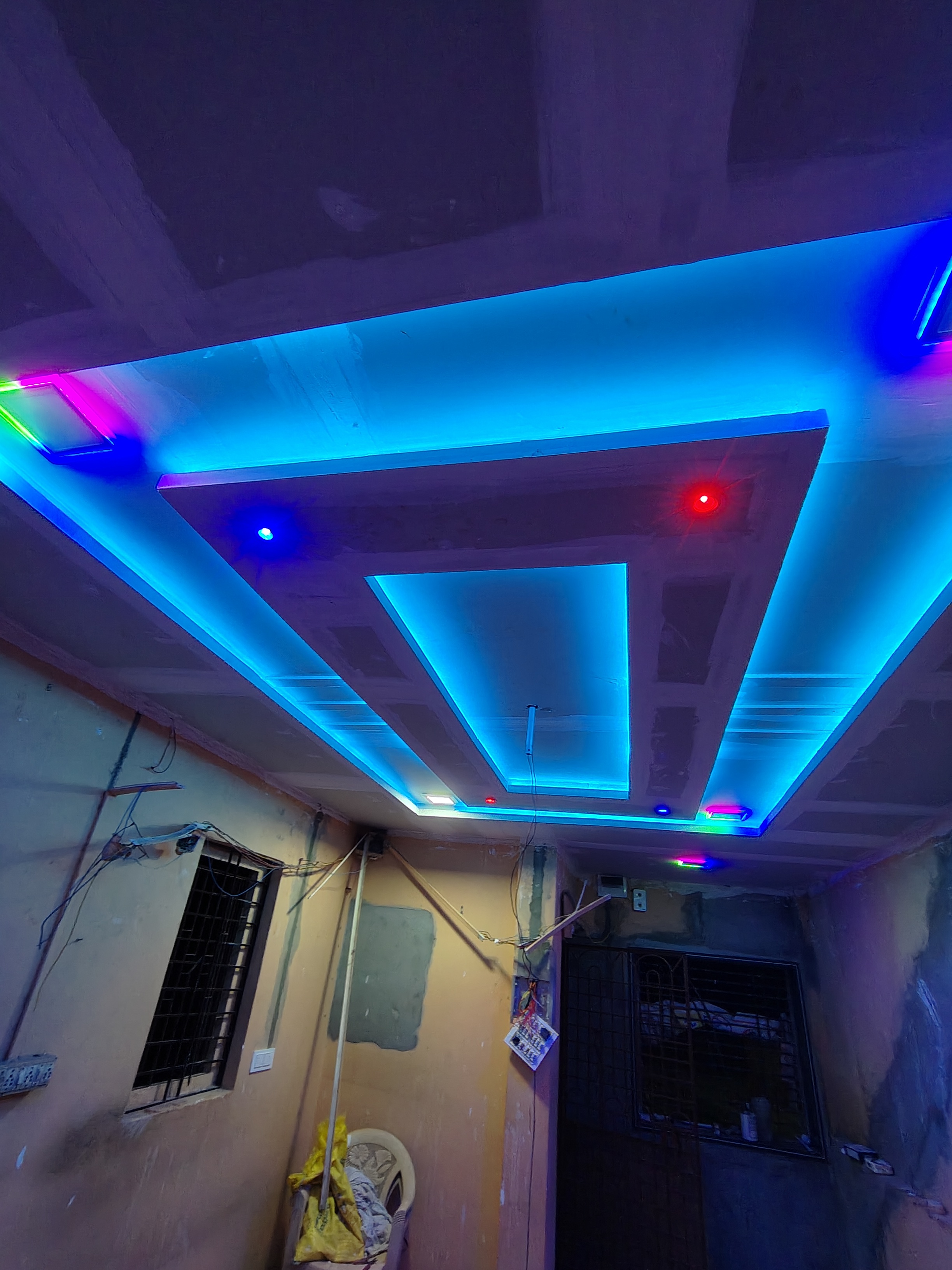 Building electrical work