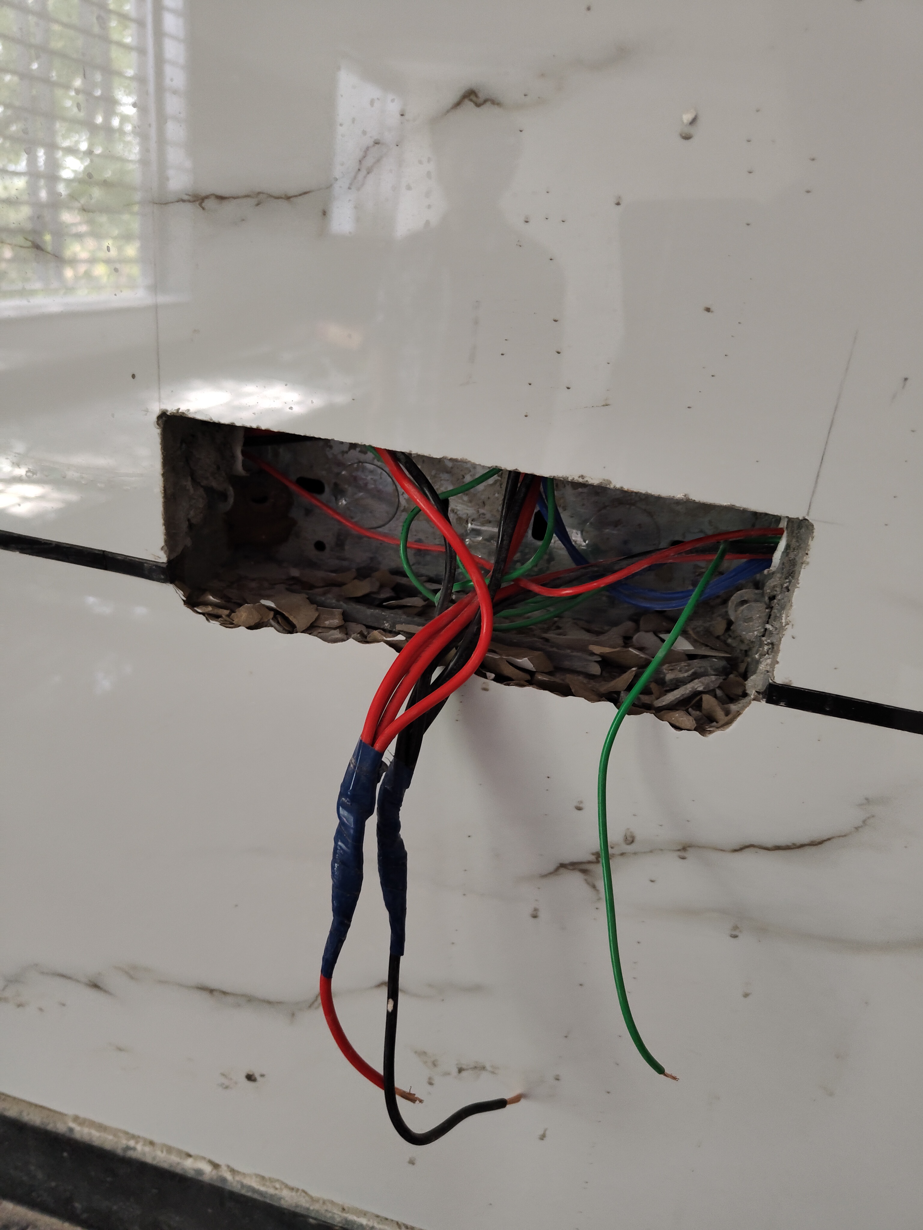 Building electrical work