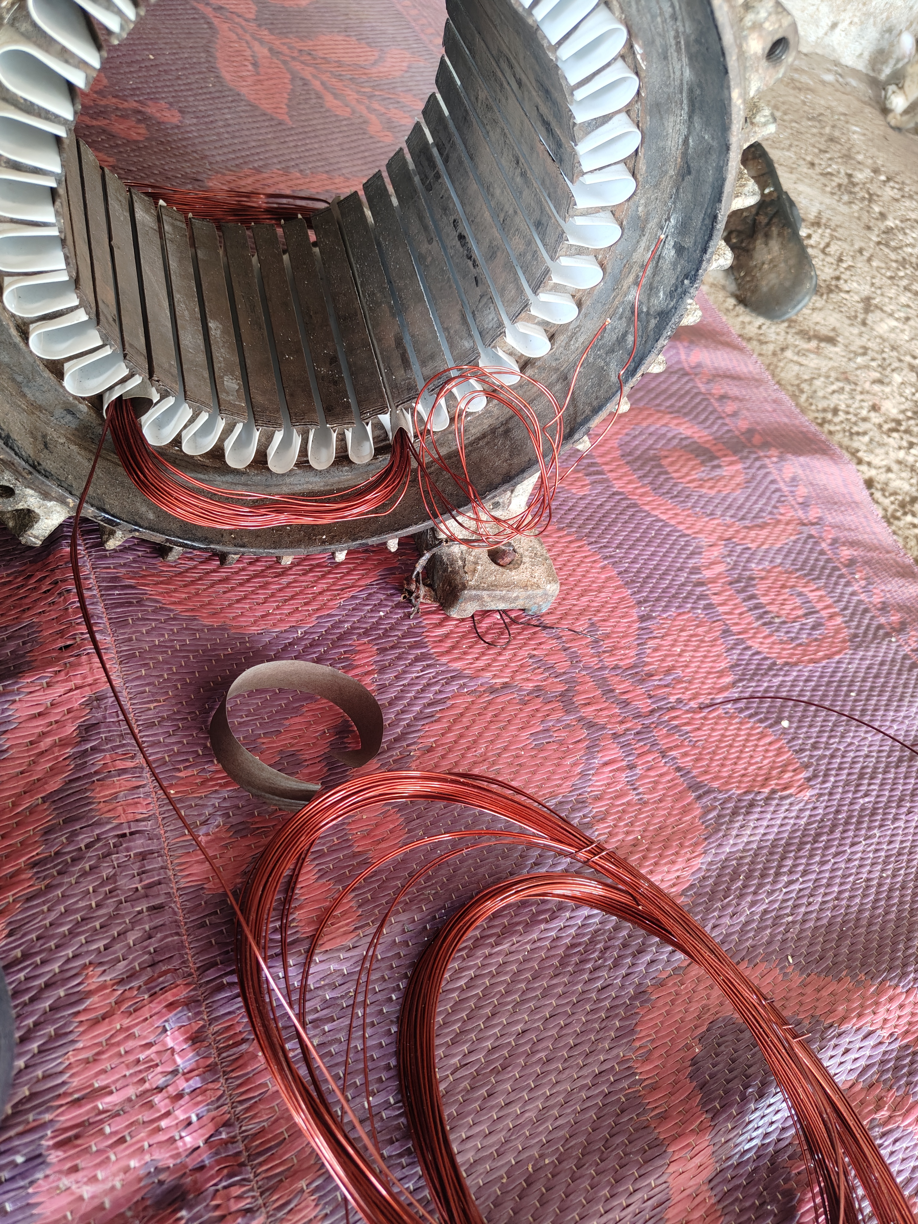 Motor rewinding